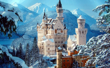 Картинка города замок+нойшванштайн+ германия neuschwanstein castle