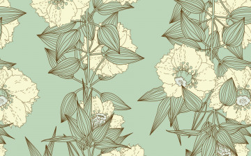 Картинка векторная+графика цветы+ flowers цветы