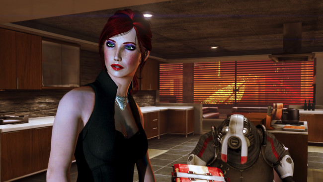 Обои картинки фото 3д графика, фантазия , fantasy, девушка, взгляд, фон