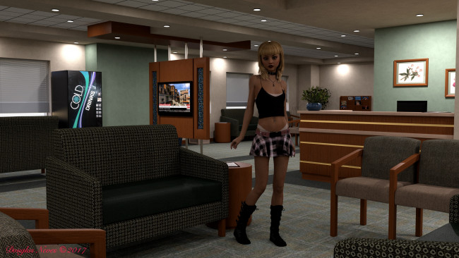 Обои картинки фото 3д графика, люди , people, взгляд, фон, девушка