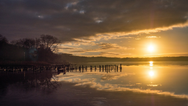 Обои картинки фото природа, восходы, закаты, простор