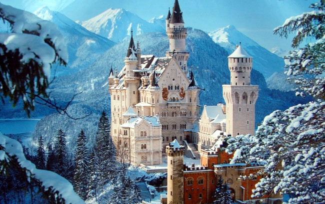 Обои картинки фото города, замок нойшванштайн , германия, neuschwanstein, castle