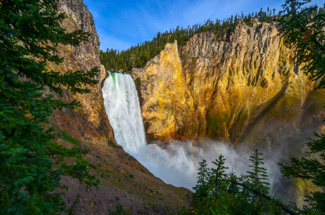 Обои картинки фото природа, водопады, простор