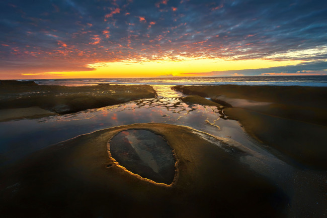 Обои картинки фото природа, восходы, закаты, простор