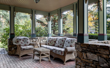 обоя интерьер, веранды,  террасы,  балконы, веранда