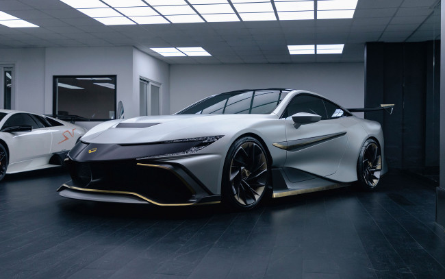 Обои картинки фото автомобили, -unsort, 2021, naran, hyper, coupe, 4k, вид, спереди, серебряный, спортивное, купе, суперкар