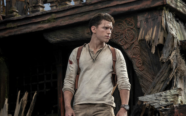 Обои картинки фото uncharted ,  2021 , кино фильмы, -unknown , другое, неизведанное, удача, дрейка, кадры, из, фильма, том, холланд, nathan, drake