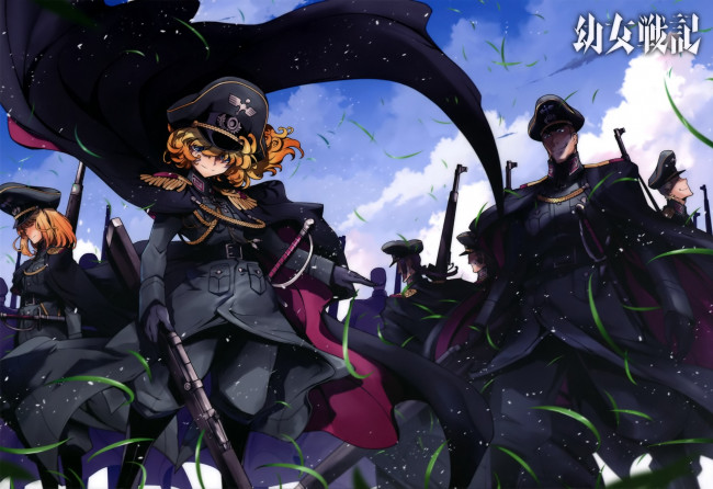 Обои картинки фото аниме, youjo senki, солдаты