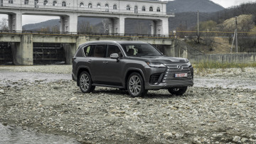 Картинка 2021+lexus+lx+600 автомобили lexus lx600 кроссовер мост река джип лексус