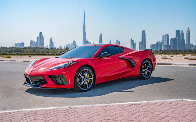 Обои картинки фото 2021 chevrolet corvette stingray , ae, автомобили, corvette, chevrolet, stingray, spec, 2021, года, суперкар, шевроле, корвет, c8, красный, американские