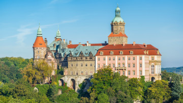 Картинка ksiaz+castle poland города замки+польши ksiaz castle