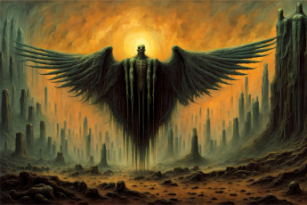 Картинка фэнтези демоны нейросети графика нейроарт ai art нейронные сети рисунки нейро искусство