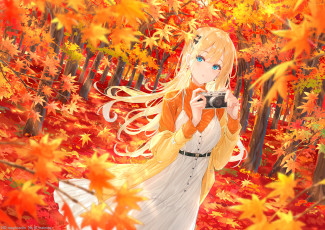 обоя аниме, unknown,  другое , девушка