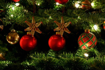 обоя праздничные, ёлки, новогодняя