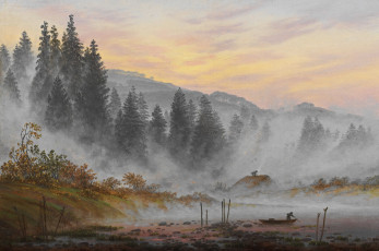 обоя рисованное, живопись, пейзаж