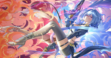 Картинка аниме wuthering+waves девушка