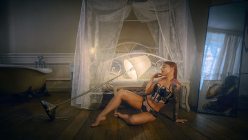 Картинка красивая+девушка девушки -+брюнетки +шатенки девушка женщина шатенка темноволосая сексуальная модель звезда позирует разная обувь верхняя стильная одежда нижнее эротическое бельё трусы лифчик колготки чулки аксессуары макияж и множество элементов на фотографии