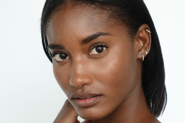 Обои картинки фото melodie monrose, девушки, - лица,  портреты, melodie, monrose, портрет, лицо, девушка, модель, брюнетка, темнокожая, чернокожая, красотка, макияж, взгляд