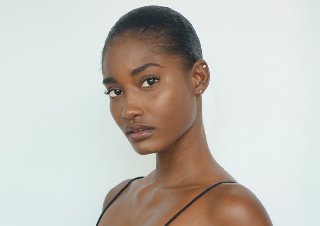 Обои картинки фото melodie monrose, девушки, - лица,  портреты, melodie, monrose, портрет, лицо, девушка, модель, брюнетка, темнокожая, чернокожая, красотка, макияж, взгляд