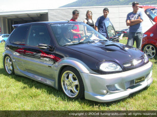 Картинка citroen saxo автомобили выставки уличные фото