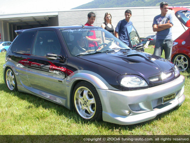 Обои картинки фото citroen, saxo, автомобили, выставки, уличные, фото