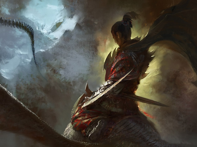 Обои картинки фото рисунки, конкурса, ice, and, fire, фэнтези, люди