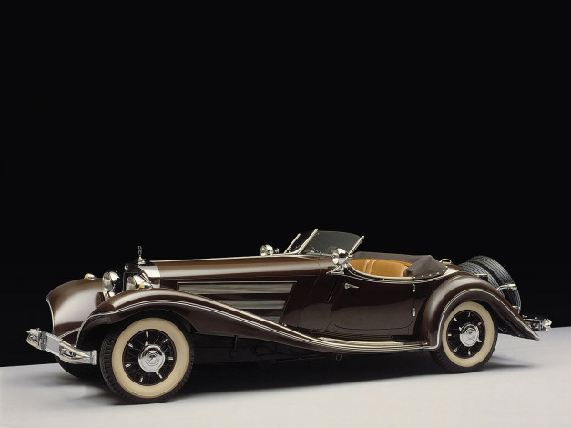 Обои картинки фото mercedes, benz, 500k, luxury, roadster, автомобили, классика