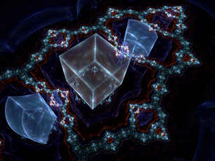 Картинка 3д графика fractal фракталы фон узор фрактал