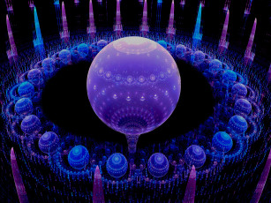 Картинка 3д графика fractal фракталы фрактал фон узор