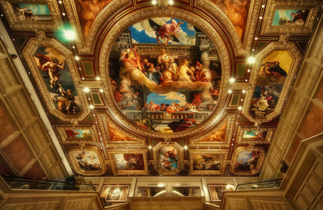 Обои картинки фото интерьер, убранство, роспись, храма, картина