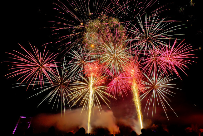 Обои картинки фото разное, салюты, фейерверки, огни, ночь