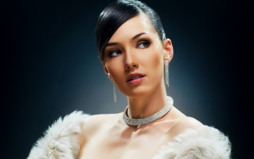 Картинка -Unsort+Брюнетки+Шатенки девушки unsort брюнетки шатенки взгляд ожерелье серьги