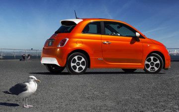 Картинка автомобили fiat 500e sedan