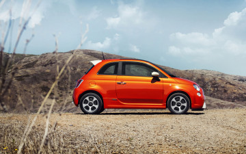 Картинка автомобили fiat 500e sedan