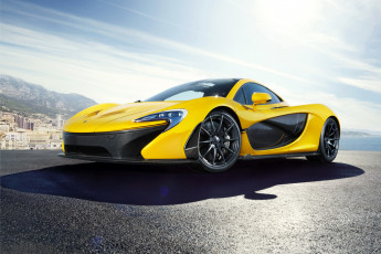 обоя 2013 mclaren p1, автомобили, mclaren, желтый