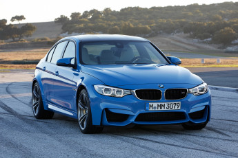 обоя 2014 bmw m3, автомобили, bmw, дорога, голубой, m3
