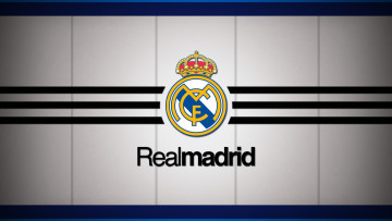 Картинка спорт эмблемы+клубов emblem soccer white spain minimalism football club logo los galacticos blancos real madrid background el