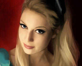 Картинка рисованное люди алиса в стране чудес alice in wonderland девушка лицо взгляд