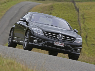 Картинка автомобили mercedes-benz c216 au-spec amg cl 63 темный