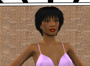 Картинка 3д+графика люди+ people фон взгляд девушка