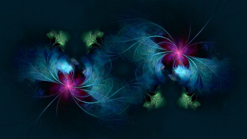 Картинка 3д+графика фракталы+ fractal узор фон цвета