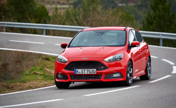 Картинка автомобили ford 2014г st focus красный