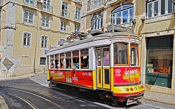 Картинка техника трамваи трамвай город рельсы