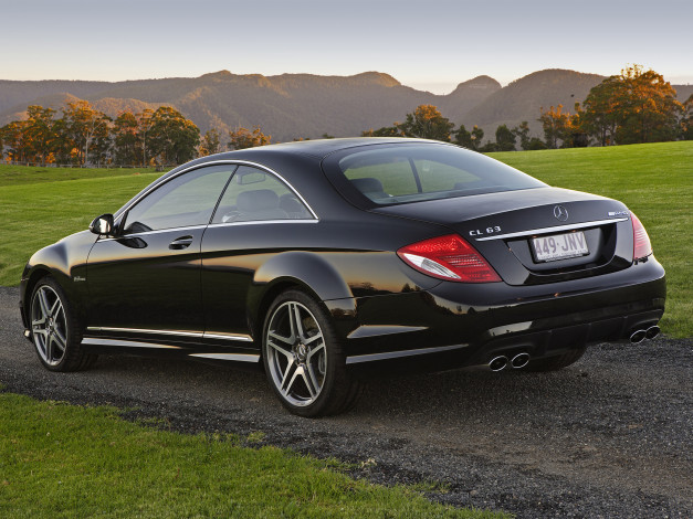 Обои картинки фото автомобили, mercedes-benz, темный, c216, amg, au-spec, cl, 63