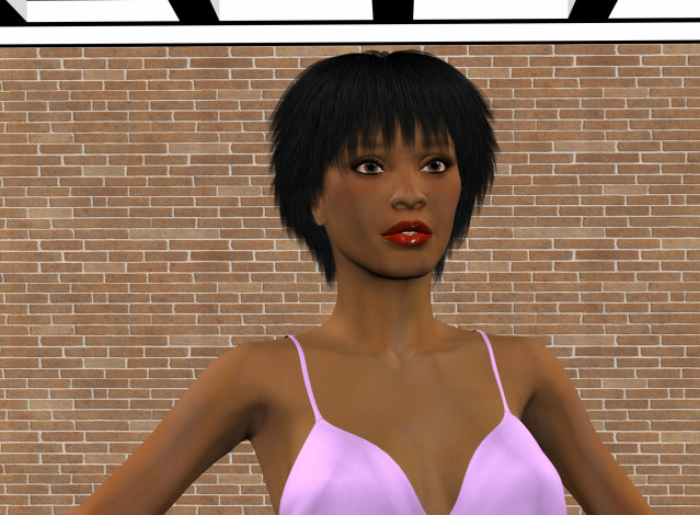 Обои картинки фото 3д графика, люди , people, фон, взгляд, девушка