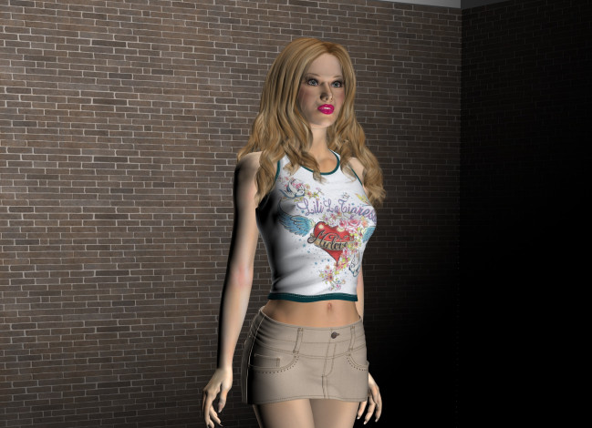 Обои картинки фото 3д графика, люди , people, девушка, взгляд, фон