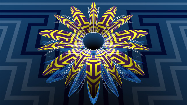 Обои картинки фото 3д графика, цветы , flowers, лепестки, цвета, фон, узор