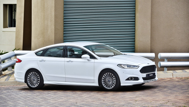 Обои картинки фото автомобили, ford, светлый, 2015г, za-spec, titanium, fusion