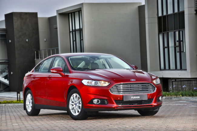 Обои картинки фото автомобили, ford, красный, 2015г, za-spec, fusion