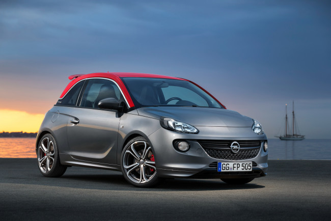 Обои картинки фото автомобили, opel, adam, серый, 2015г